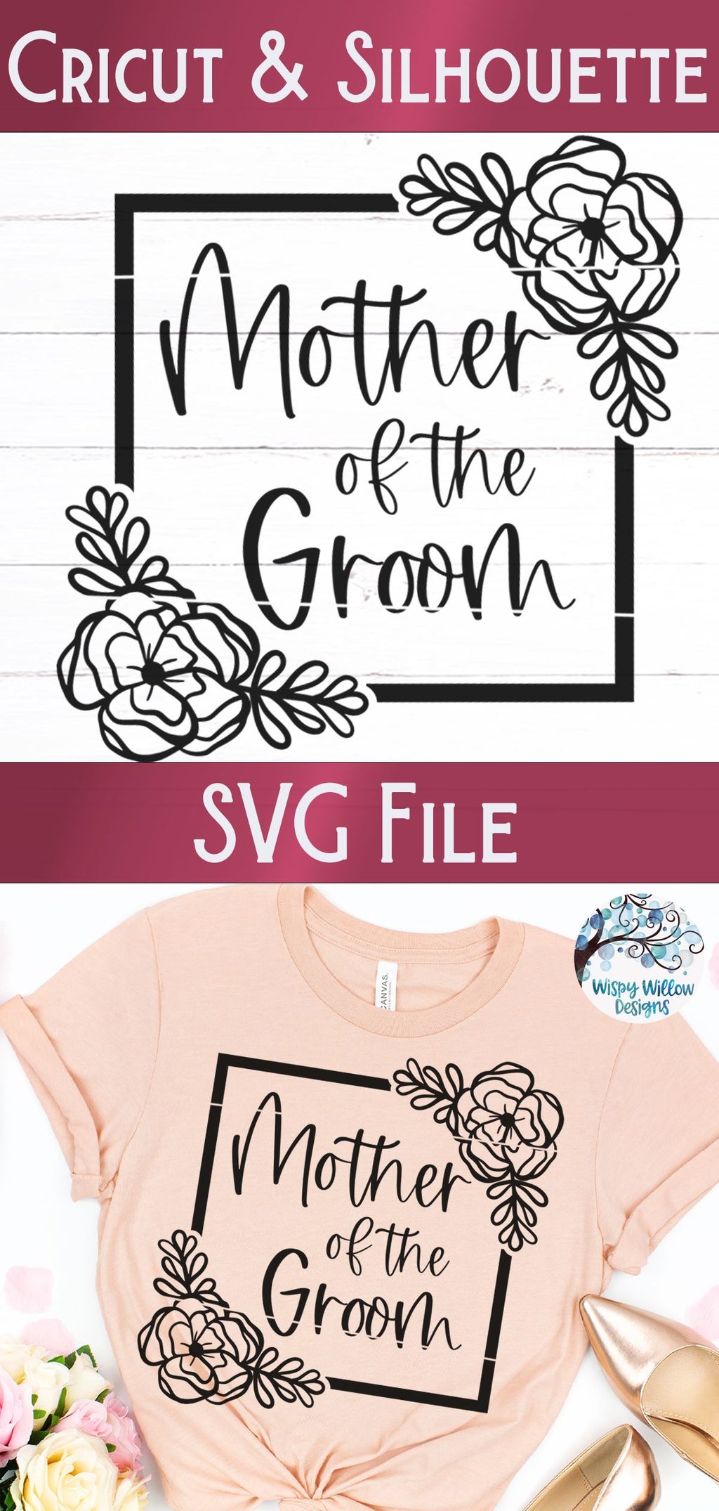 Download Floral Mother of the Groom SVG - So Fontsy