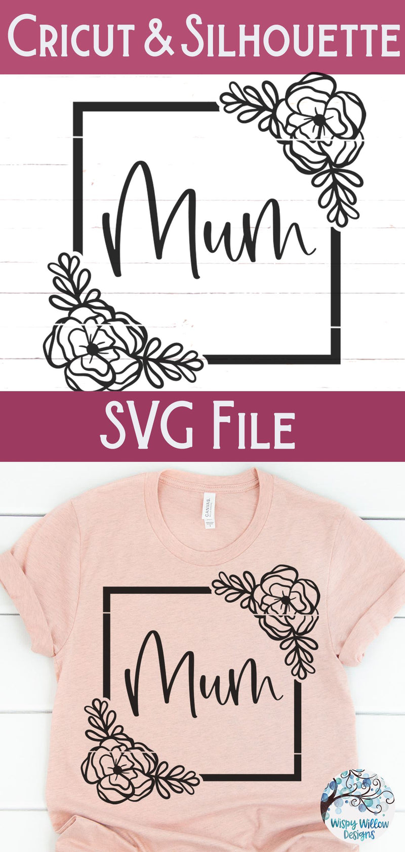 Floral Mum SVG - So Fontsy