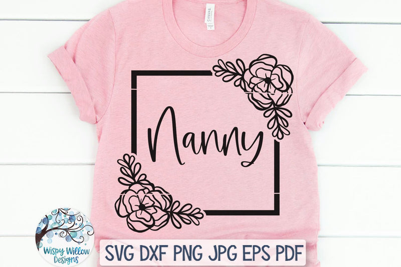 Floral Nanny SVG - So Fontsy