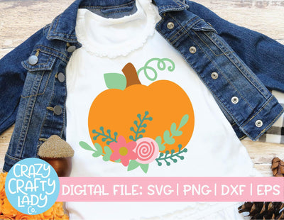 Download Floral Pumpkin Fall Svg Cut File So Fontsy Reviews On Judge Me
