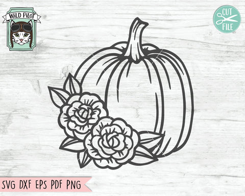 Download Floral Pumpkin Svg Cut File So Fontsy