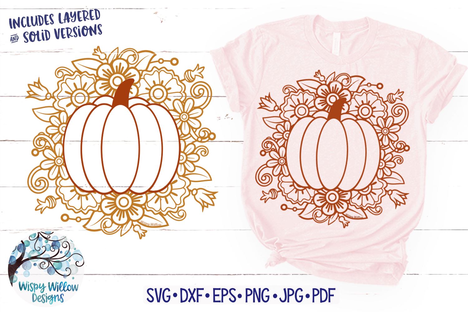 Download Floral Pumpkin Svg So Fontsy