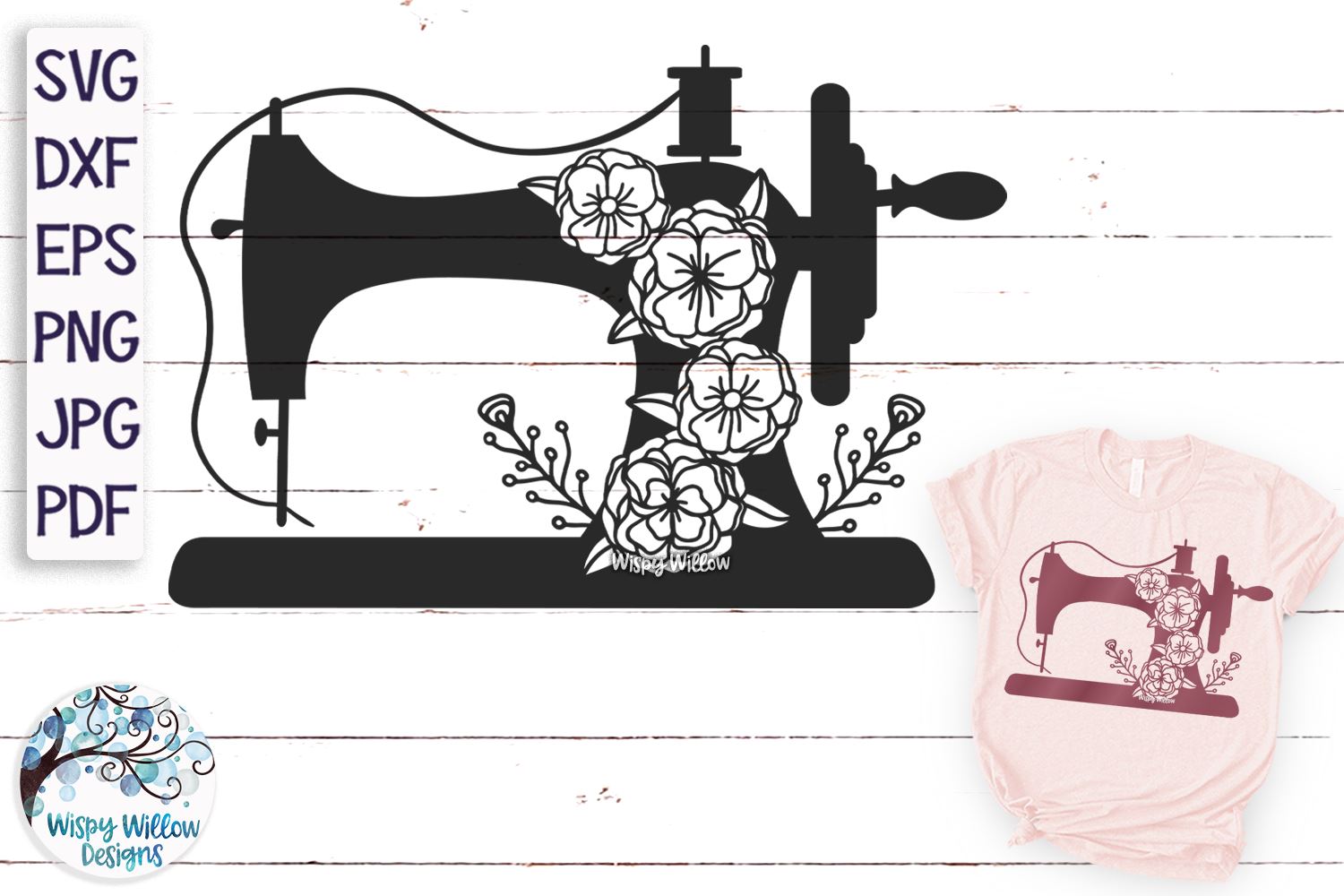 Download Floral Sewing Machine Svg So Fontsy