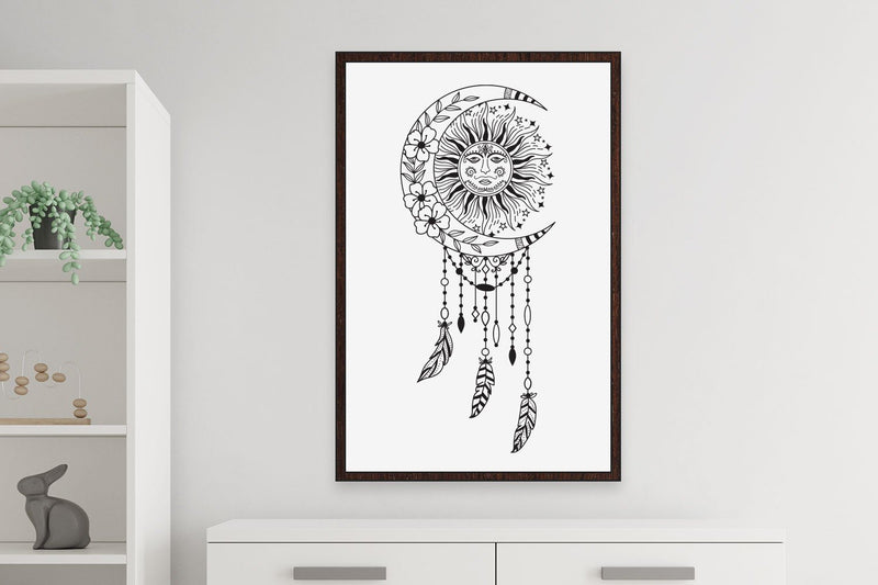 Free Free 130 Moon Dreamcatcher Svg SVG PNG EPS DXF File