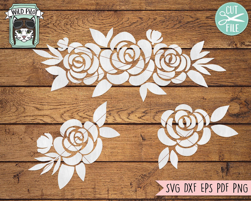 Flower Border SVG Cut File - So Fontsy