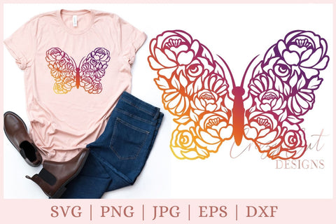 Free Free 166 Butterfly Flower Svg SVG PNG EPS DXF File