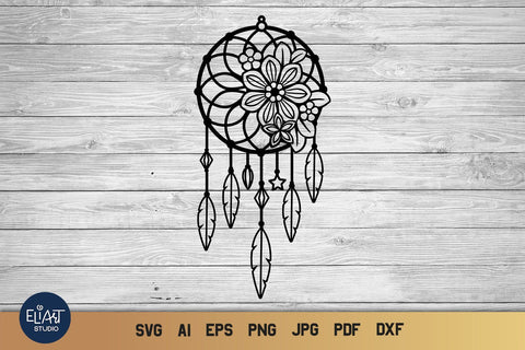 Free Free 199 Sunflower Butterfly Dream Catcher Svg SVG PNG EPS DXF File