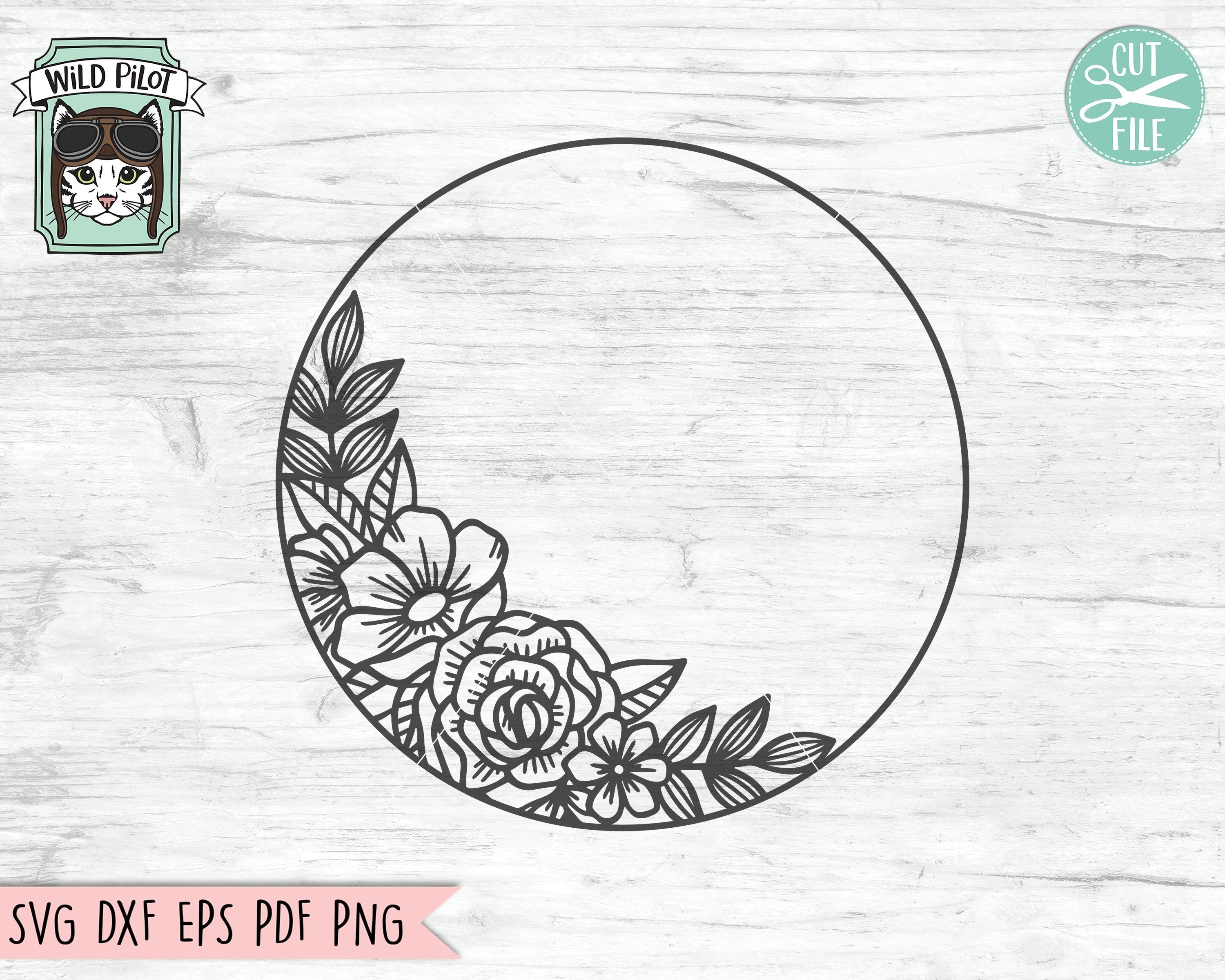 Free Free 222 Circle Flower Monogram Svg SVG PNG EPS DXF File