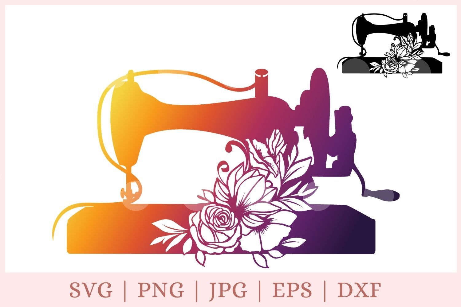 Download Flower Sewing Machine Svg File Sewing Svg So Fontsy