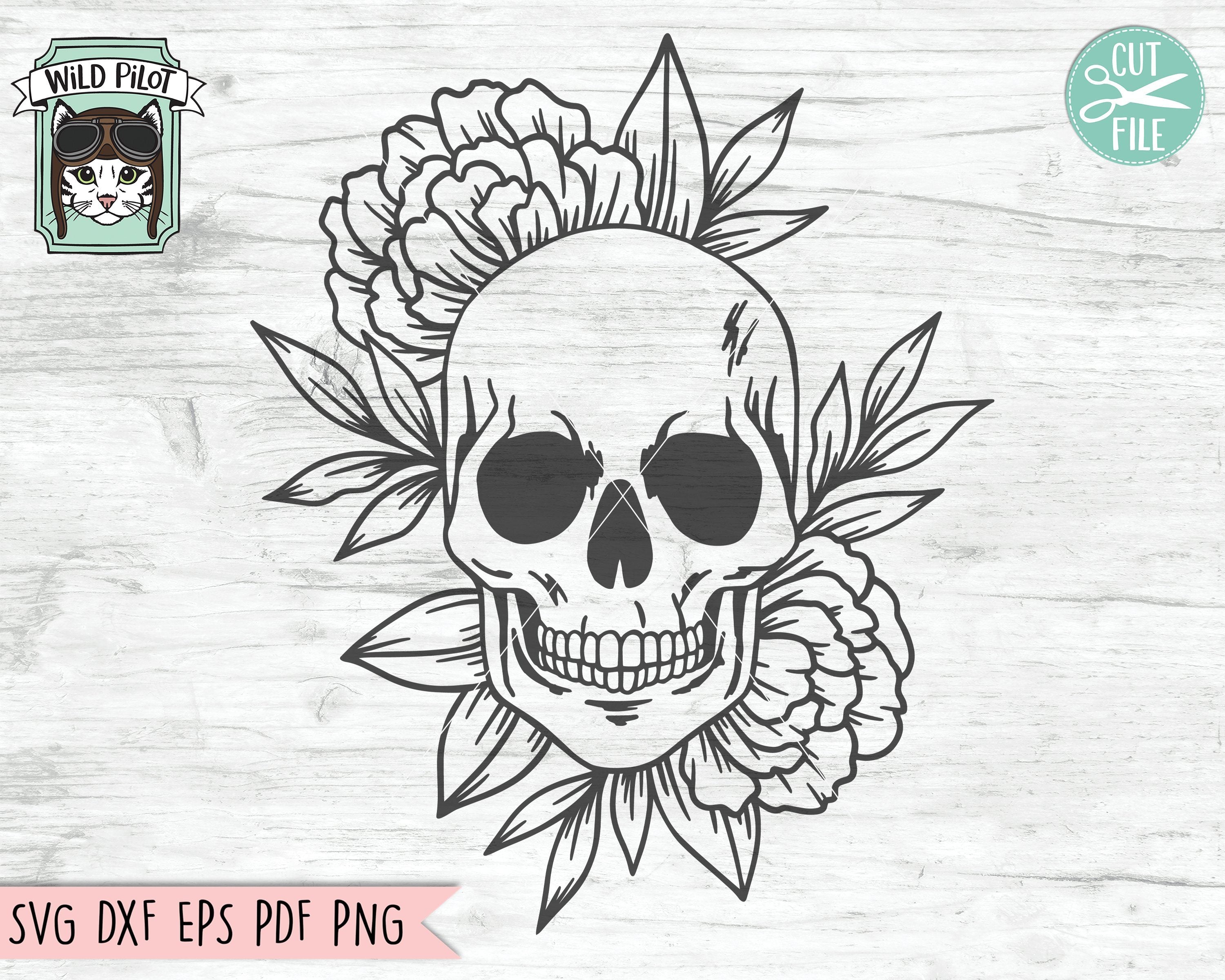 Free Free 56 Flower Skull Svg Free SVG PNG EPS DXF File