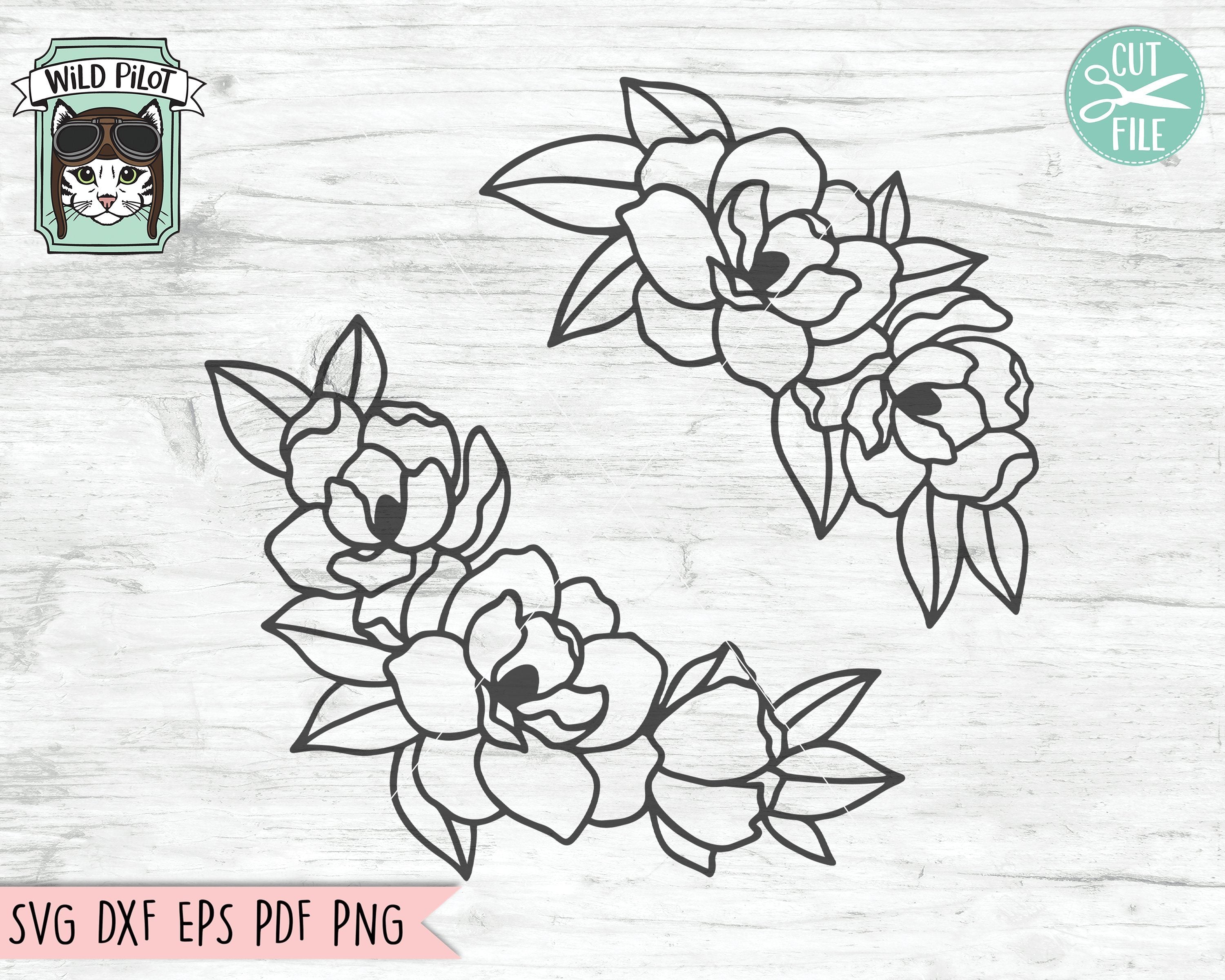 Download Flower Border Frame Svg Cut File So Fontsy