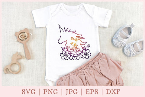 Download Flower Unicorn Svg File Cute Baby Svg So Fontsy