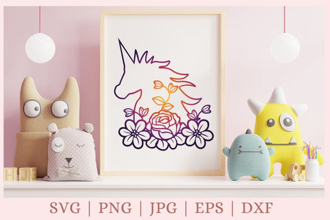 Download Flower Unicorn Svg File Cute Baby Svg So Fontsy