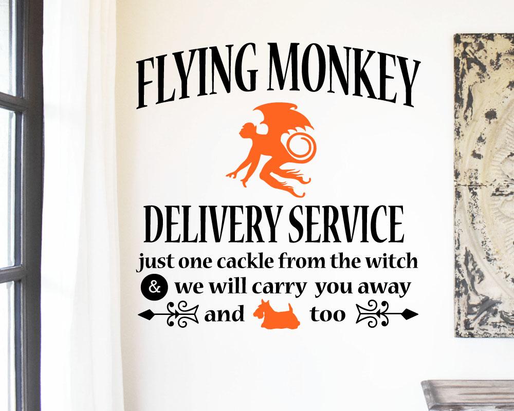 Download Flying Monkey Delivery Service Svg Monkey Toto Clipart Halloween Svg So Fontsy