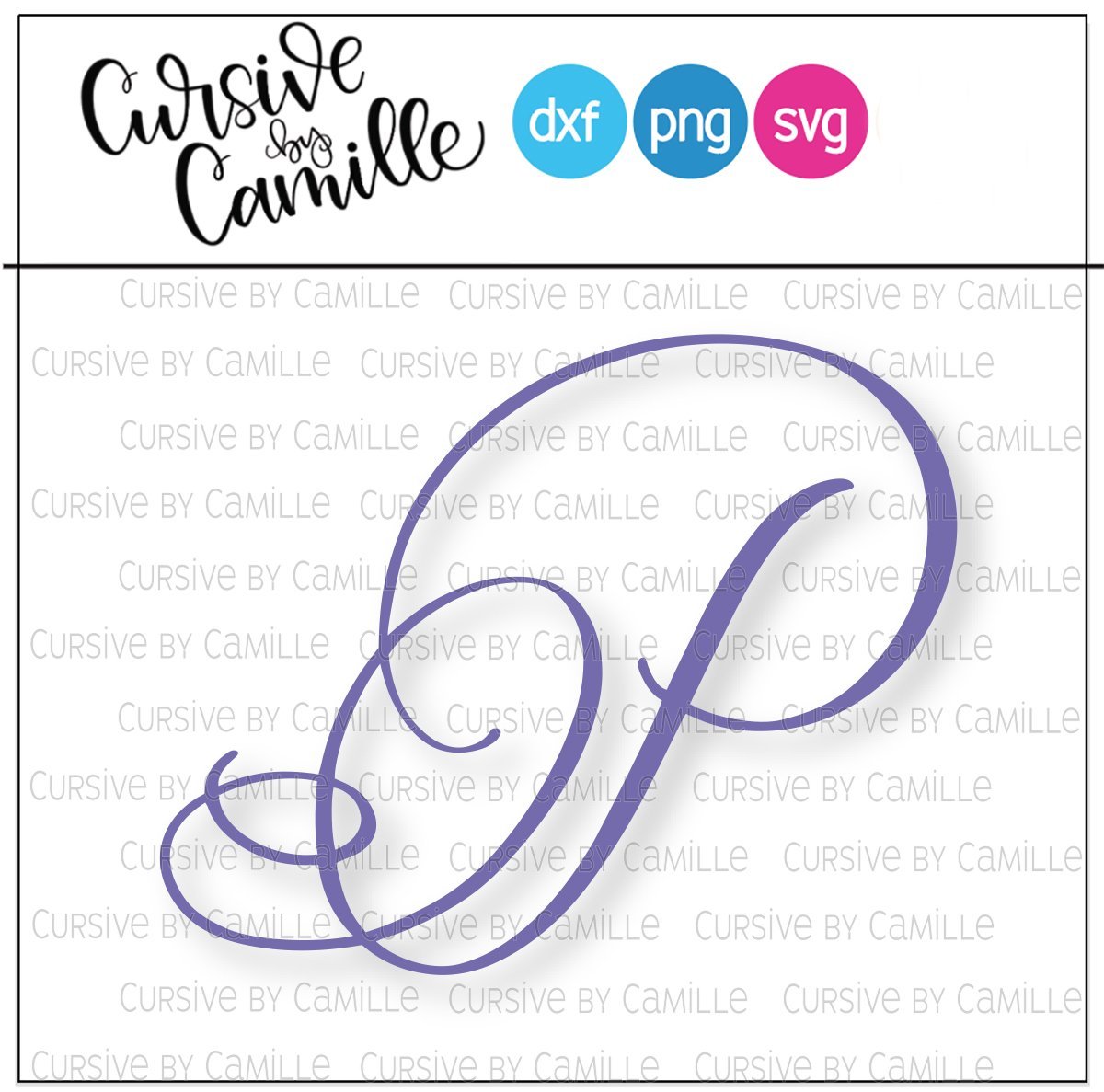 Download Formal Monogram P Hand Lettered Calligraphy Cut File So Fontsy