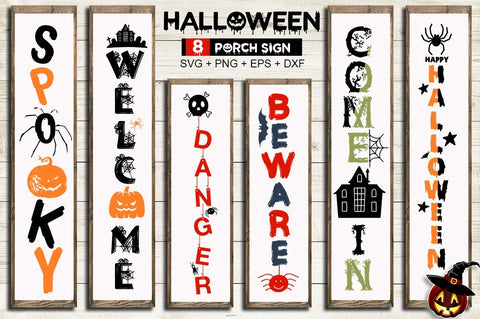Download Free Halloween Porch Sign Svg Bundle So Fontsy