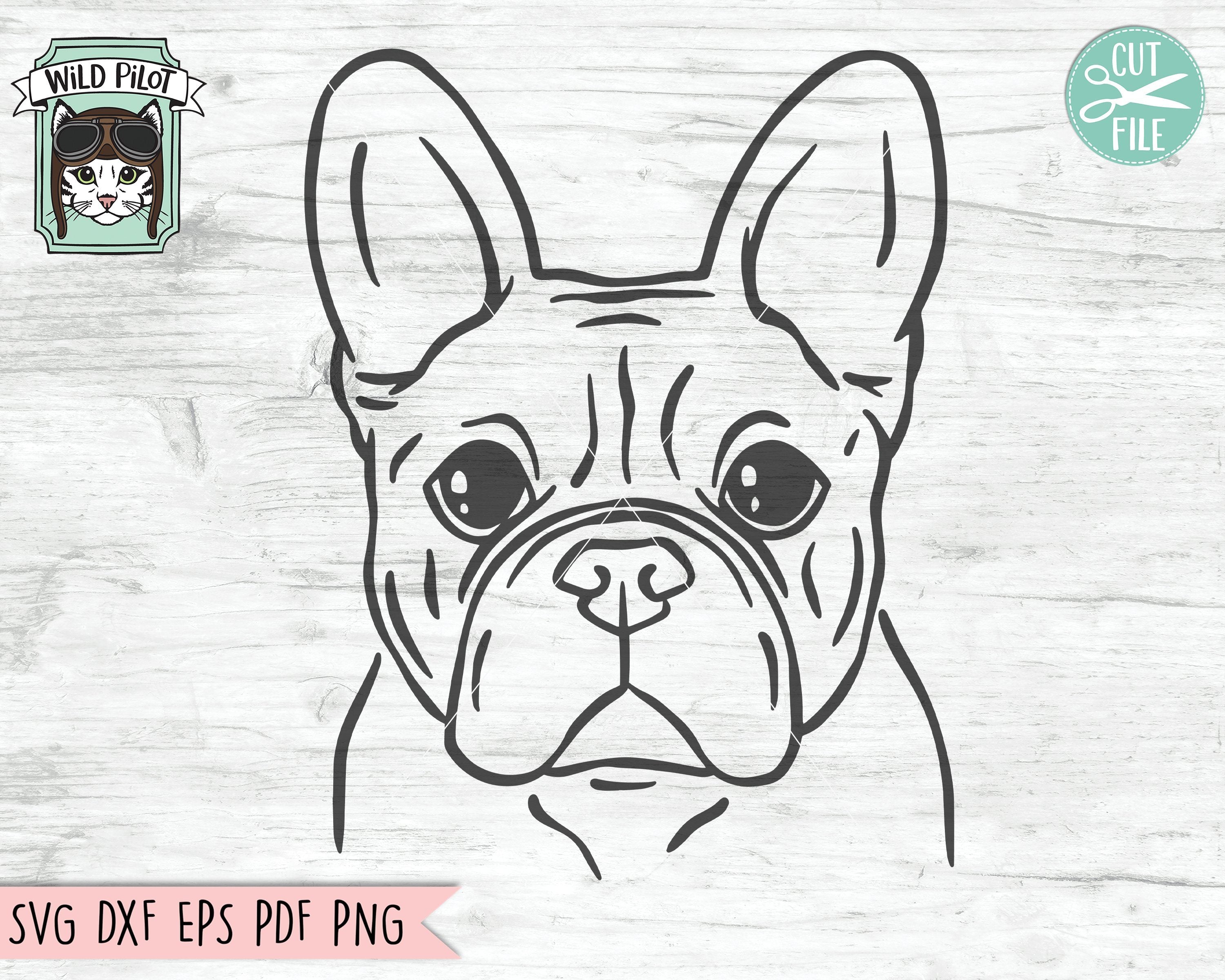 Download French Bulldog Svg Cut File So Fontsy