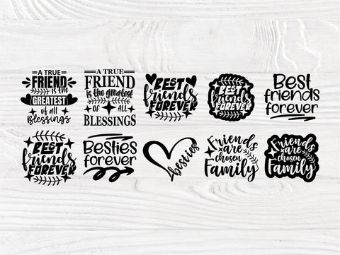 Friends Svg Bundle Best Friends Svg Friendship So Fontsy