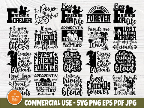 Download Friends Svg Bundle Friendship Svg Shirt Designs So Fontsy