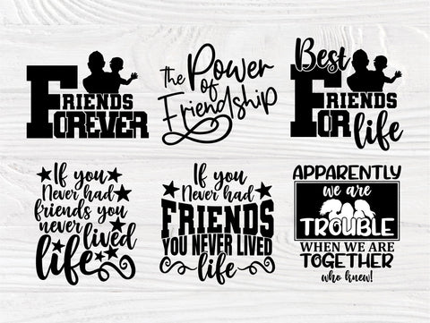 Friends Svg Bundle Friendship Svg Shirt Designs So Fontsy