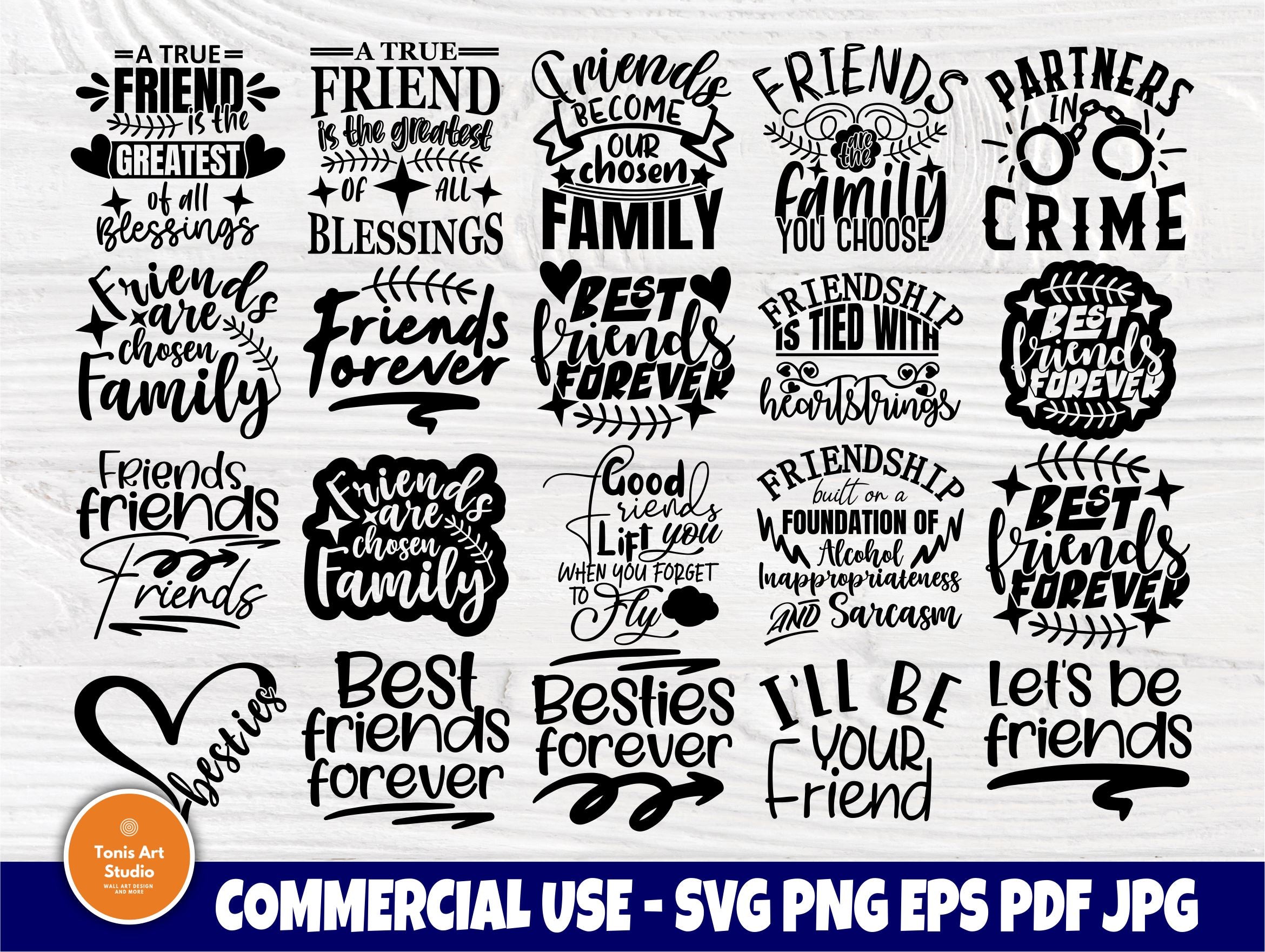 Download Friendship Shirt Print Commercial Use Instant Download Friendship Quotes Svg Cut Files Best Friends Svg Bundle Best Friends Svg Clip Art Art Collectibles Kromasol Com