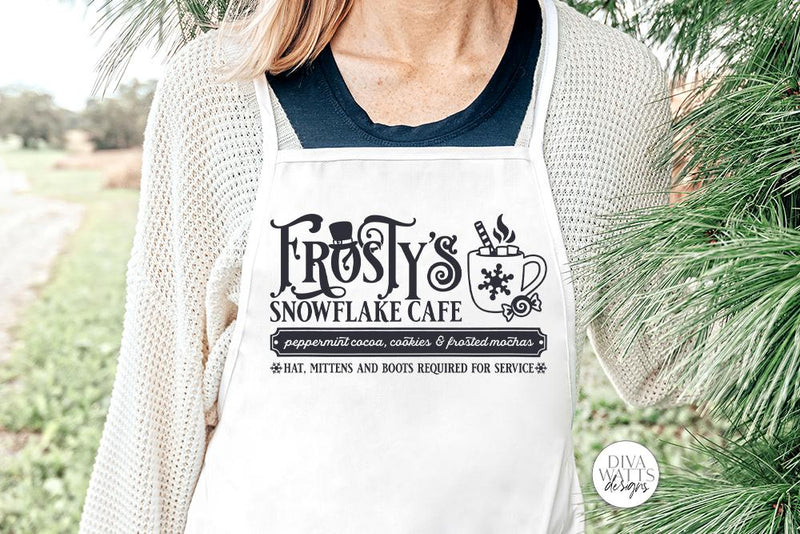 Frosty's Snowflake Cafe SVG | Christmas / Winter Design - So Fontsy
