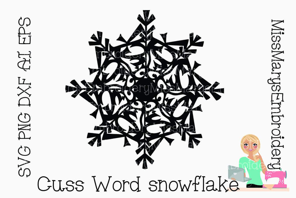 Download Fuckflake Svg Snowflake Svg Ornament Svg Cutting File Cut File Personal Commercial Use So Fontsy