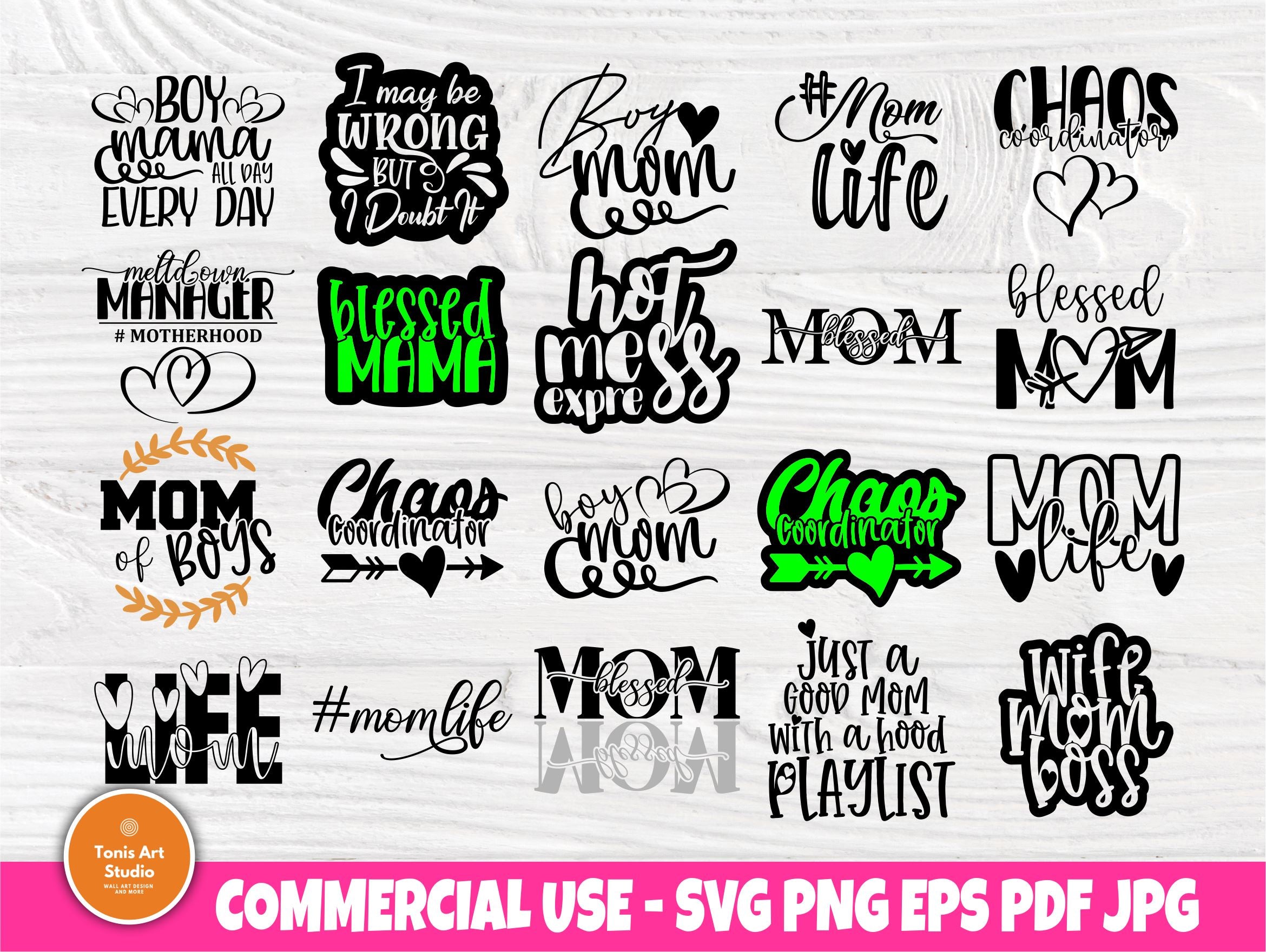 Download Funny Mom Quotes Svg Bundle Svg Files For Cricut So Fontsy