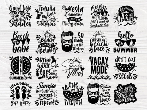 Download Funny Summer Svg Bundle Beach Svg Shirt Quotes So Fontsy