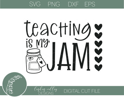 Download Funny Teacher Svg Teaching Is My Jam Teacher Tshirt Svg So Fontsy