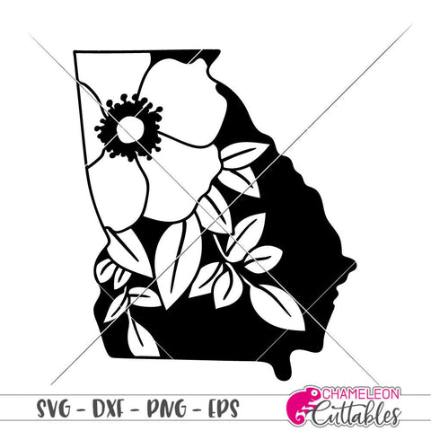 Download Georgia Cherokee Rose Flower State Decal Design Svg So Fontsy