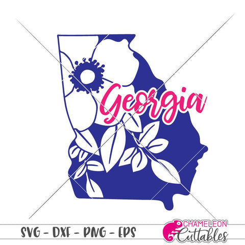 Download Georgia State Cherokee Rose Flower Decal Design Svg So Fontsy