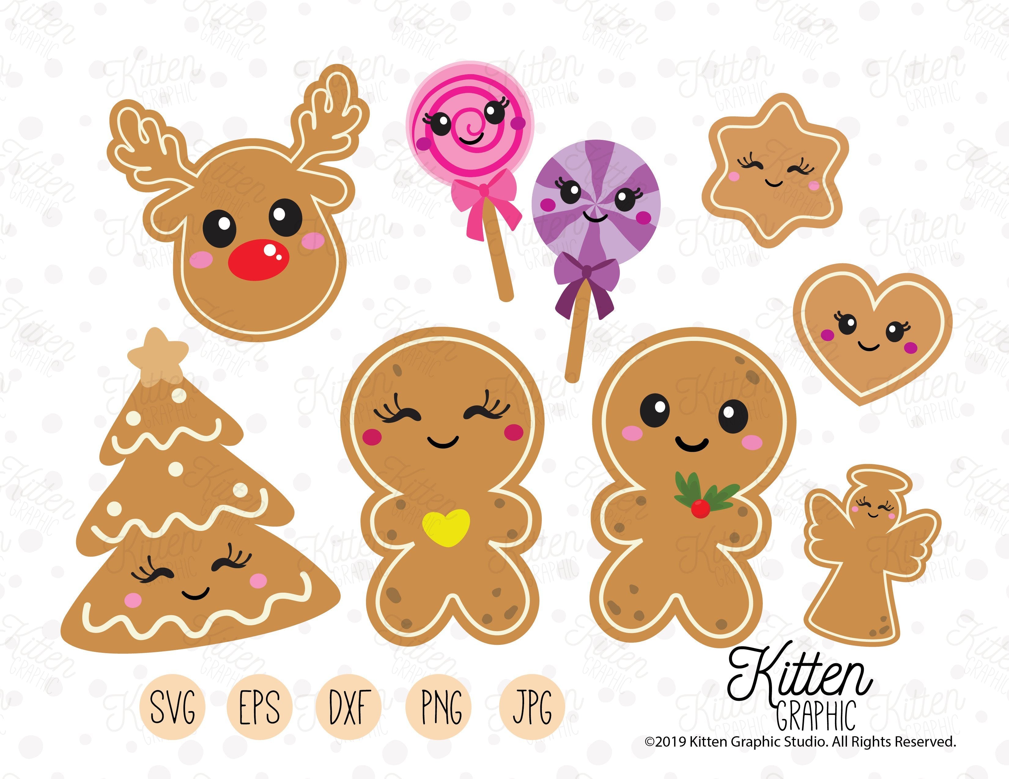 christmas gingerbread clipart