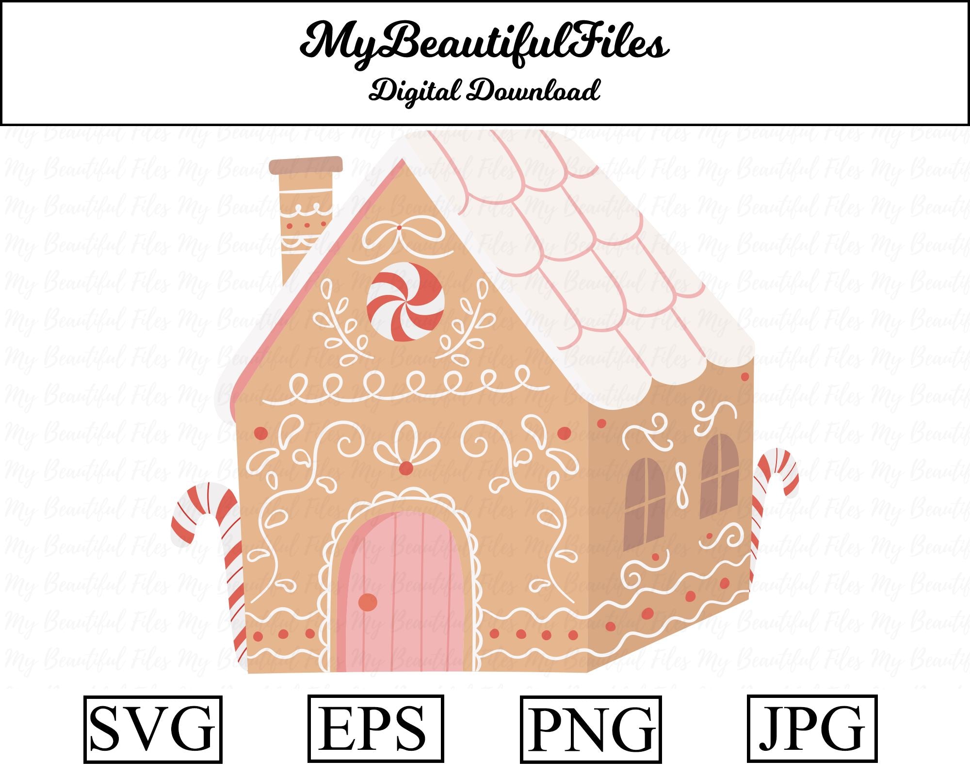 Download Gingerbread House Christmas So Fontsy