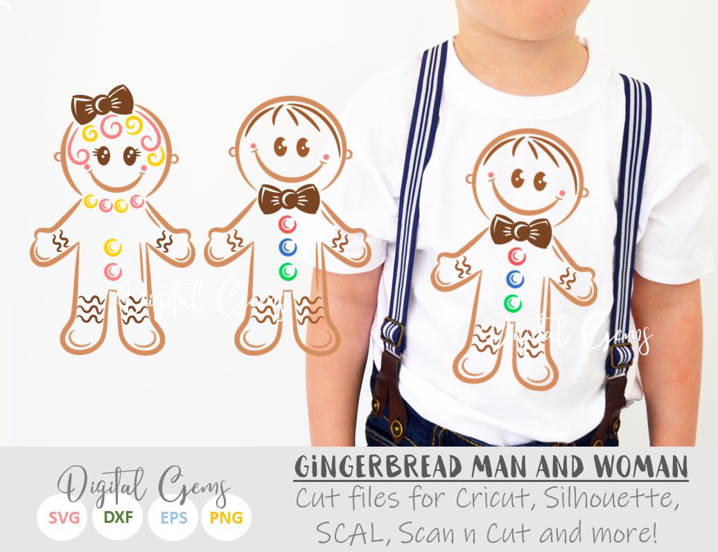 Download Gingerbread Man And Woman So Fontsy