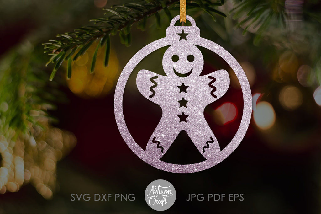 Download Gingerbread ornament, Christmas ornaments SVG | So Fontsy