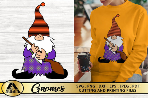 Download Gnome Svg Png Eps Dxf Halloween Gnomes Svg Witch Gnome Svg So Fontsy