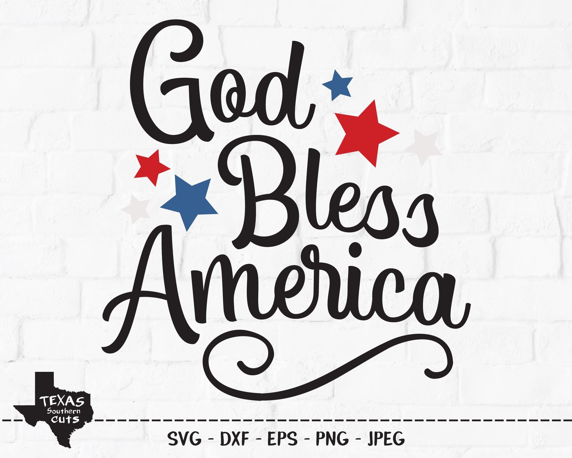 Download God Bless America Patriotic Svg So Fontsy