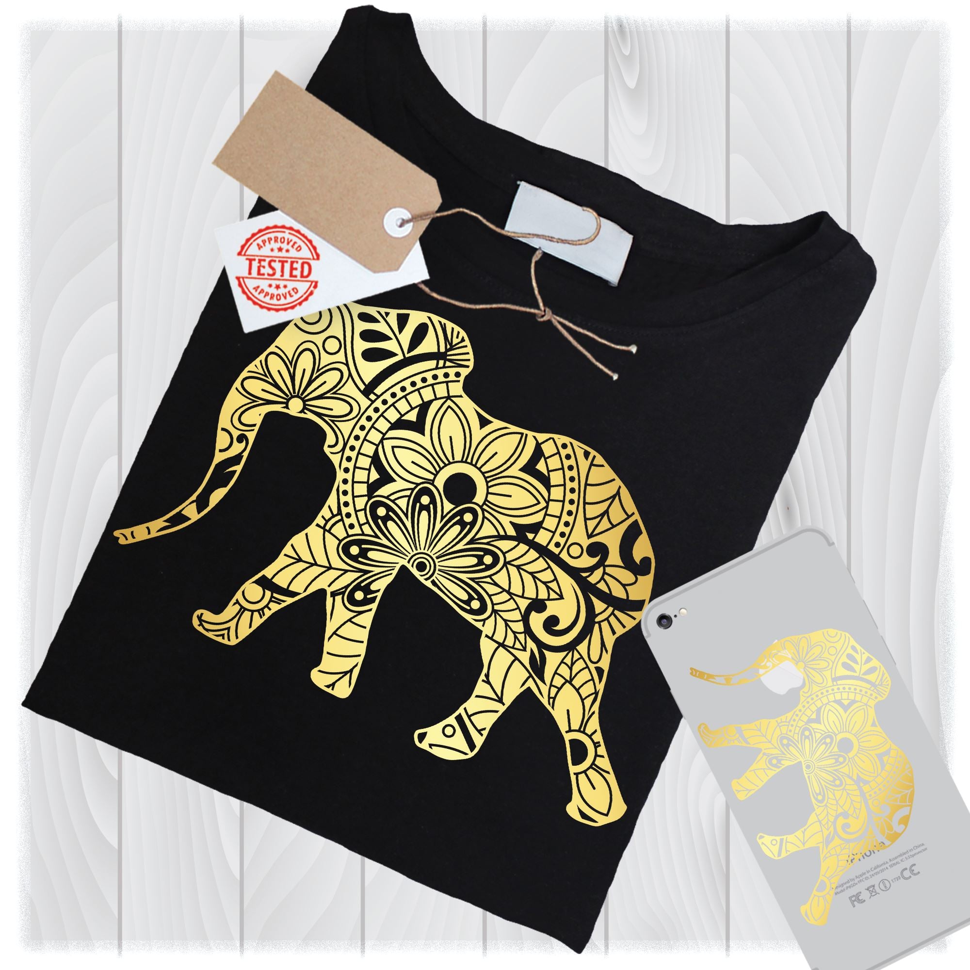 Download Gold Elephant Mandala Svg File Zentangle Elephant Svg Animal Zentangle Svg Animal Svg Elephant Clipart Boy Elephant Png So Fontsy