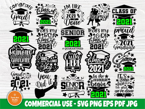 Download Graduate Svg Bundle Class Of 2021 Svg Senior Svg So Fontsy