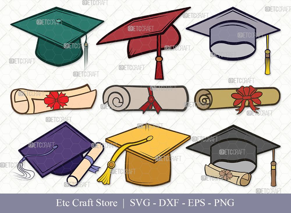 Download Graduation Cap Clipart Svg Cut File Cap Svg Graduation Svg Grad Cap Svg Bundle Eps Dxf Png So Fontsy