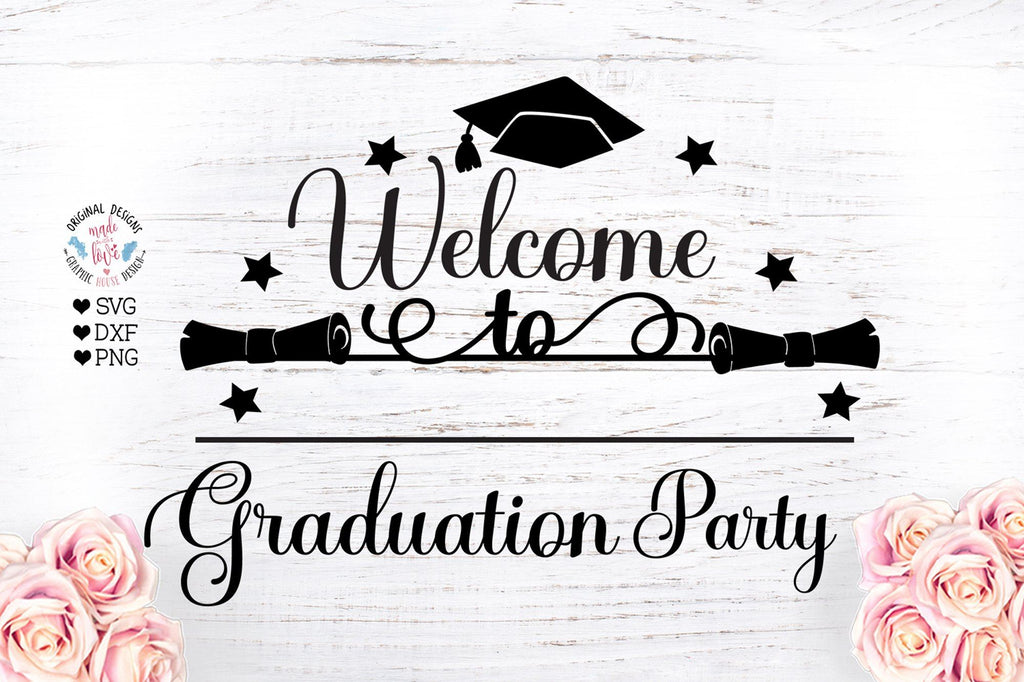 Download Graduation party svg sign Frame - So Fontsy