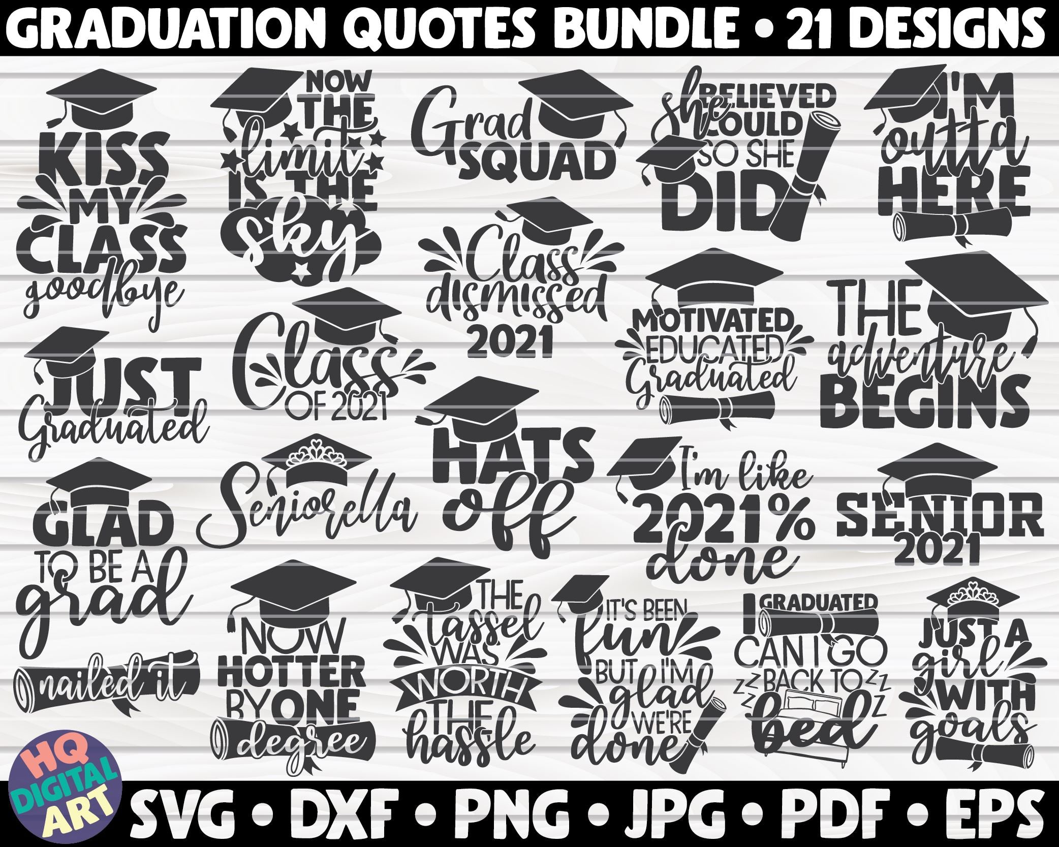 Download Graduation Quotes Svg Bundle 21 Designs So Fontsy