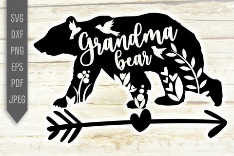 Download Grandma Bear Svg Floral Bear Svg Grandmother Dxf Png Eps Grandchild Svg Newborn Svg Granny Sayings Svg Mothers Day Svg Grandma Life So Fontsy