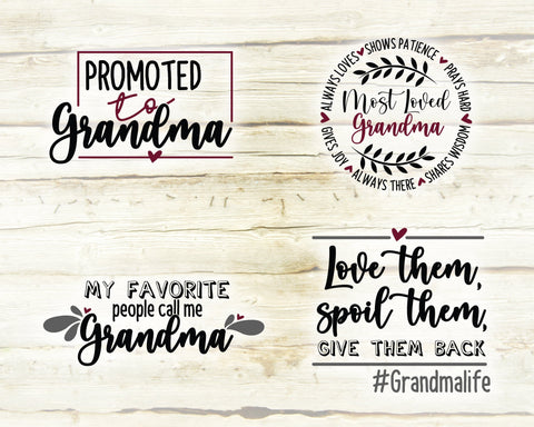 Download Grandma Svg Bundle Grandma Life Svg Grandma Quote Svg Granny Sayings Svg Cricut Silhouette Designs Iron On Sublimation Dxf Eps Png So Fontsy