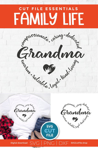 Download Grandma Svg A Grandma Heart Svg For Cricut And Silhouette Crafters So Fontsy