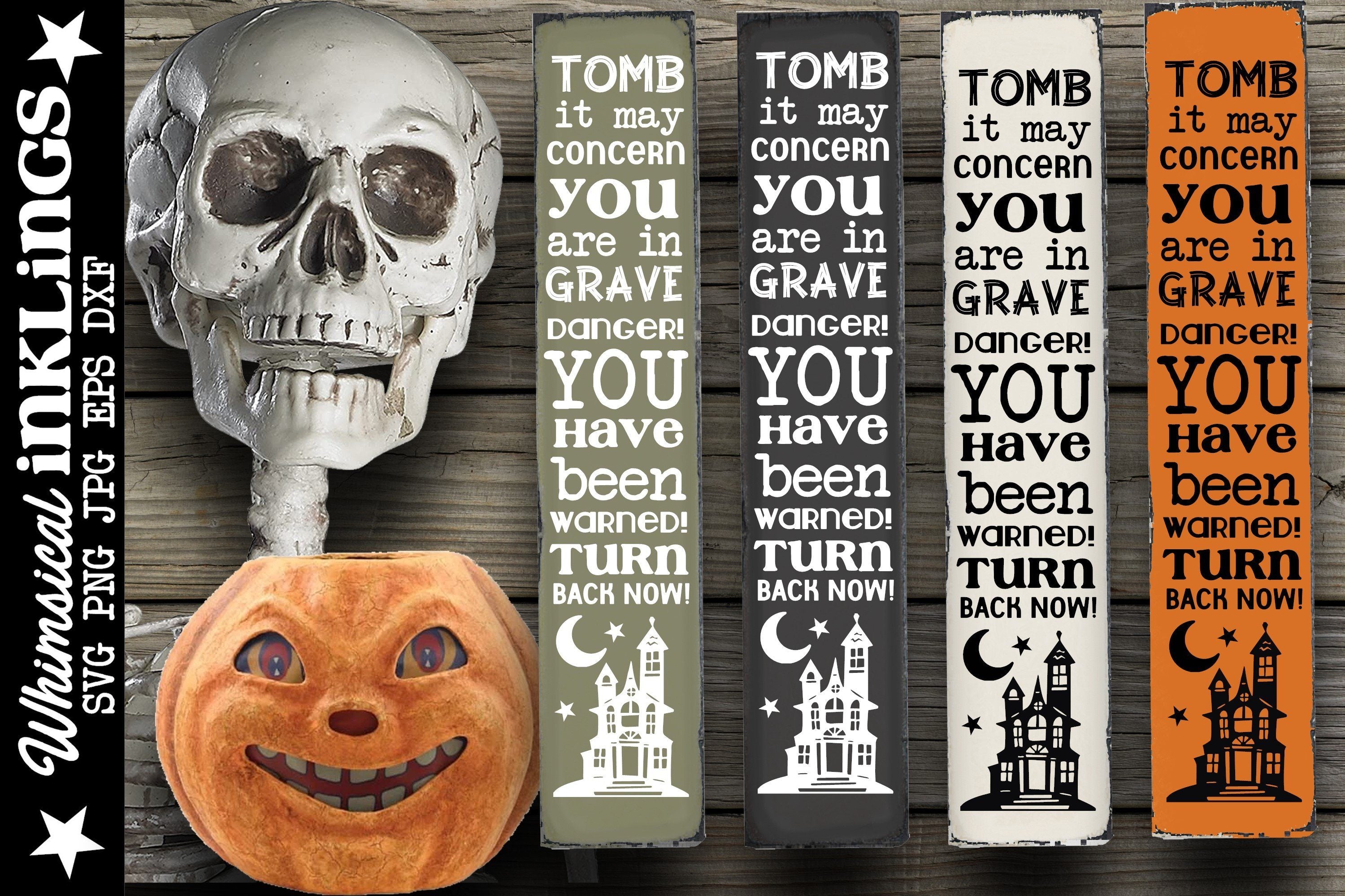 Download Grave Danger Vertical Halloween Svg So Fontsy