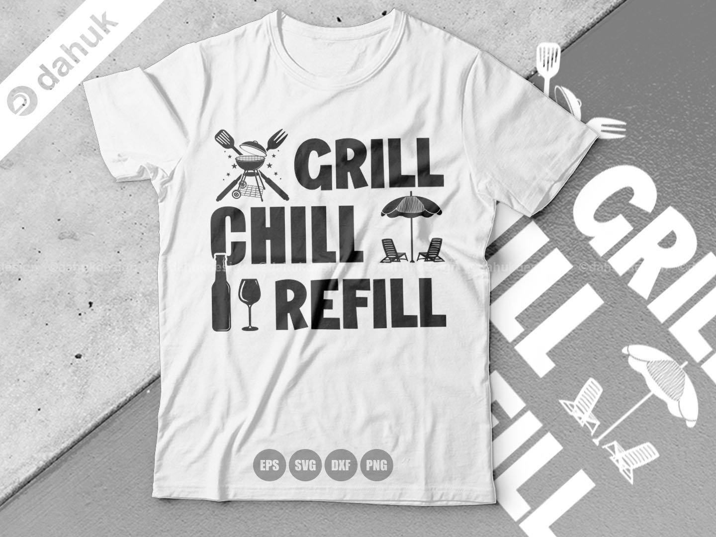 grill and chill clipart