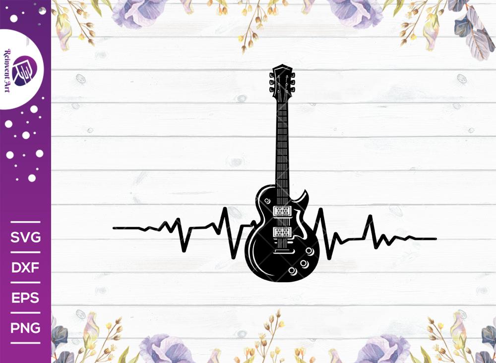 Download Guitar Heartbeat Svg Cut File Musician Svg Guitar Svg Guitar Lifeline Svg Acoustic Guitar Eps Dxf Png So Fontsy