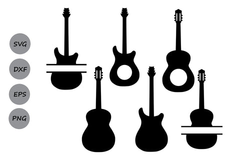 Download Guitar Monogram Electric Guitar Svg Cut Files So Fontsy